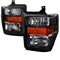 Spec-D Tuning 08-10 Ford F250 Superduty Black Euro Headlights 2LH-F25008JM-RS - alternate 1